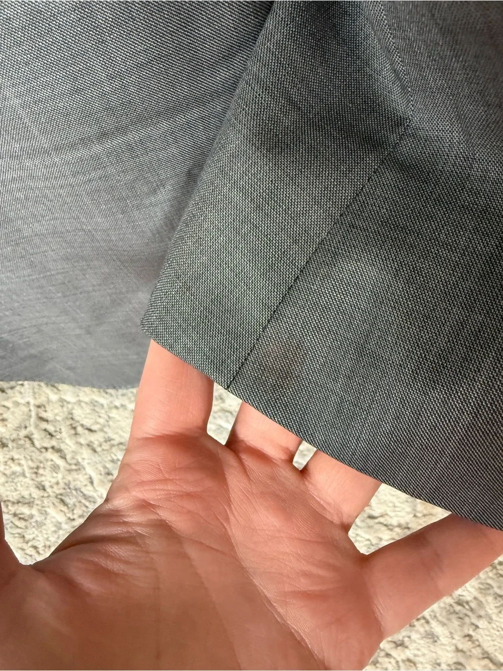 Peter Millar CA00429 Gray Wool Blazer Sport Coat 46R Made in Canada